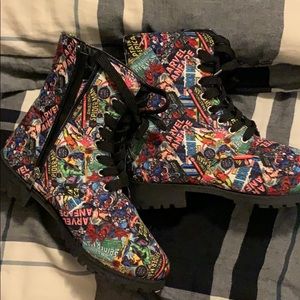Marvel lace up boots